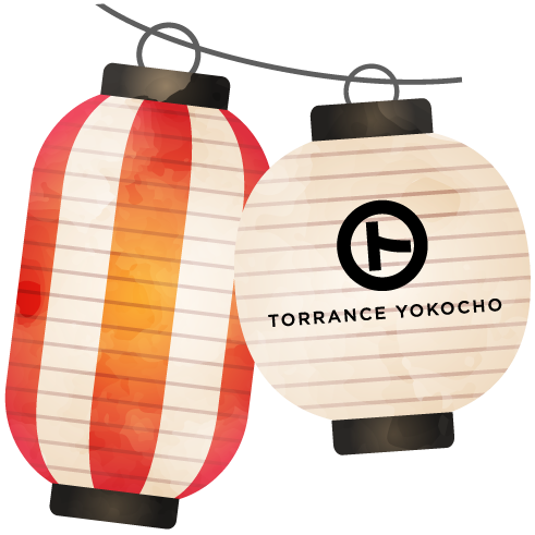 Lantern with Torrance Yokocho logo