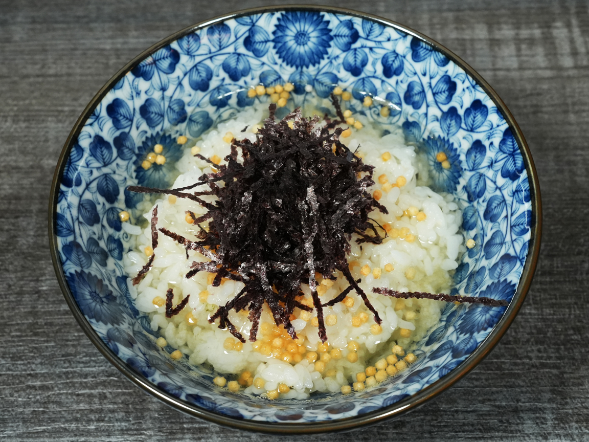 Nori chazuke with rice and seaweed at Torrance Yokocho