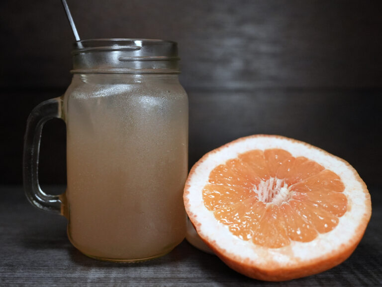 Fresh grapefruit chu-hi cocktail with shochu at Torrance Yokocho