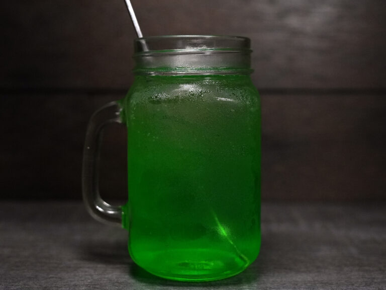 Melon soda chu-hi cocktail, Japanese shochu drink at Torrance Yokocho