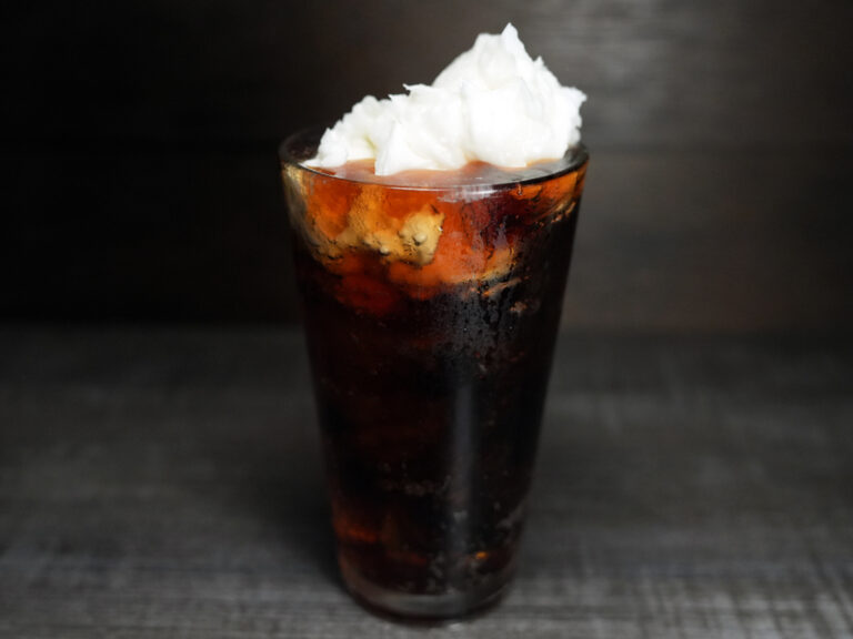 Coke float with vanilla ice cream at Torrance Yokocho