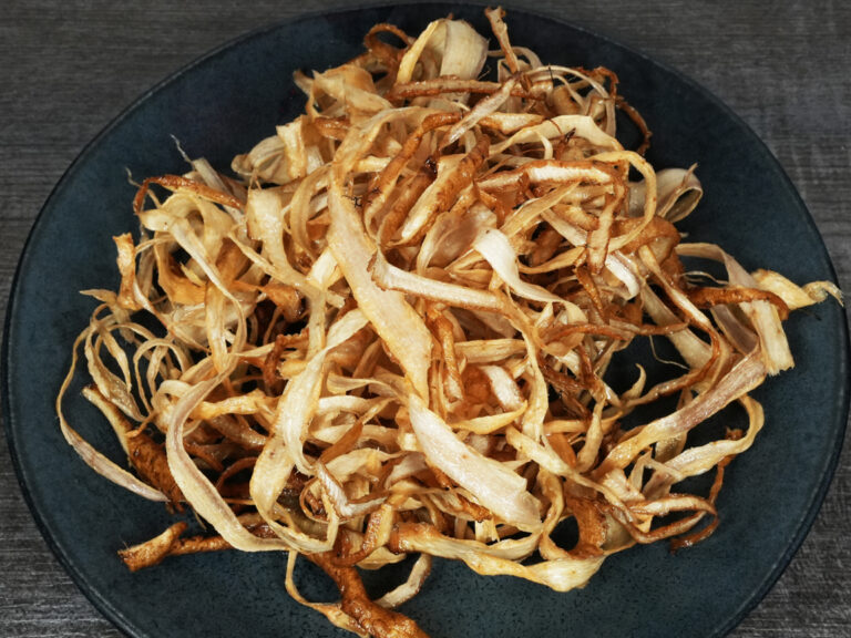Gobo chips, fried burdock root snack at Torrance Yokocho