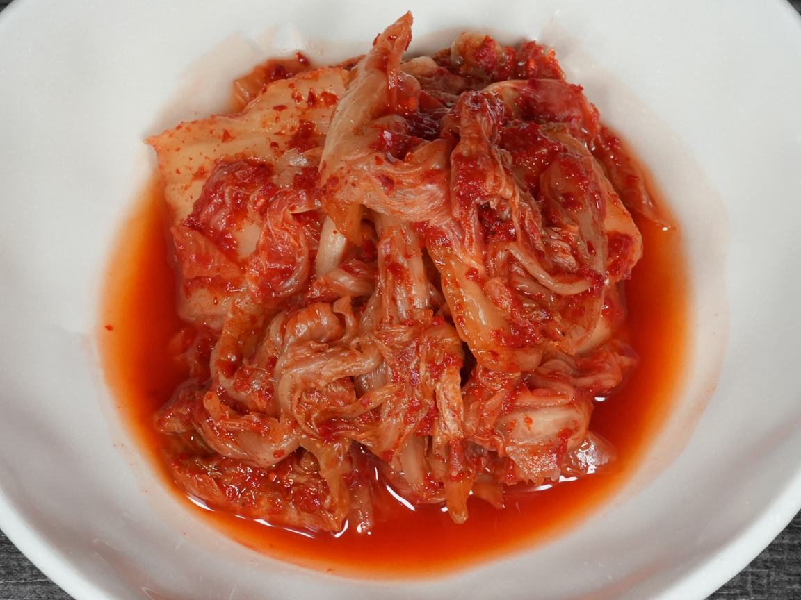 Spicy Korean-style kimchi at Torrance Yokocho