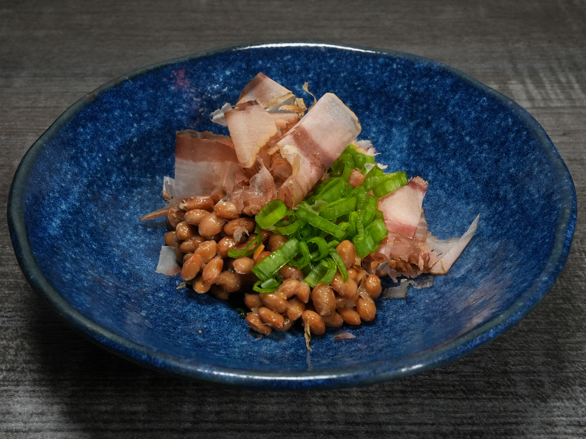 Natto, Japanese fermented soybeans at Torrance Yokocho