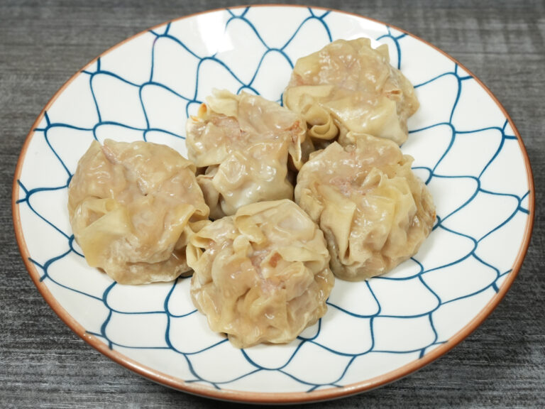 Shumai dumplings, 5 pieces of Japanese steamed pork dumplings at Torrance Yokocho