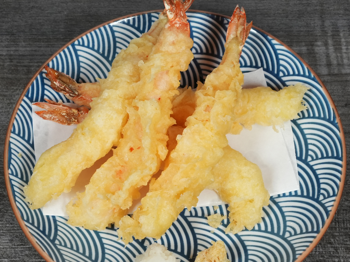 Tempura shrimp 5pcs at Torrance Yokocho, crispy Japanese shrimp tempura